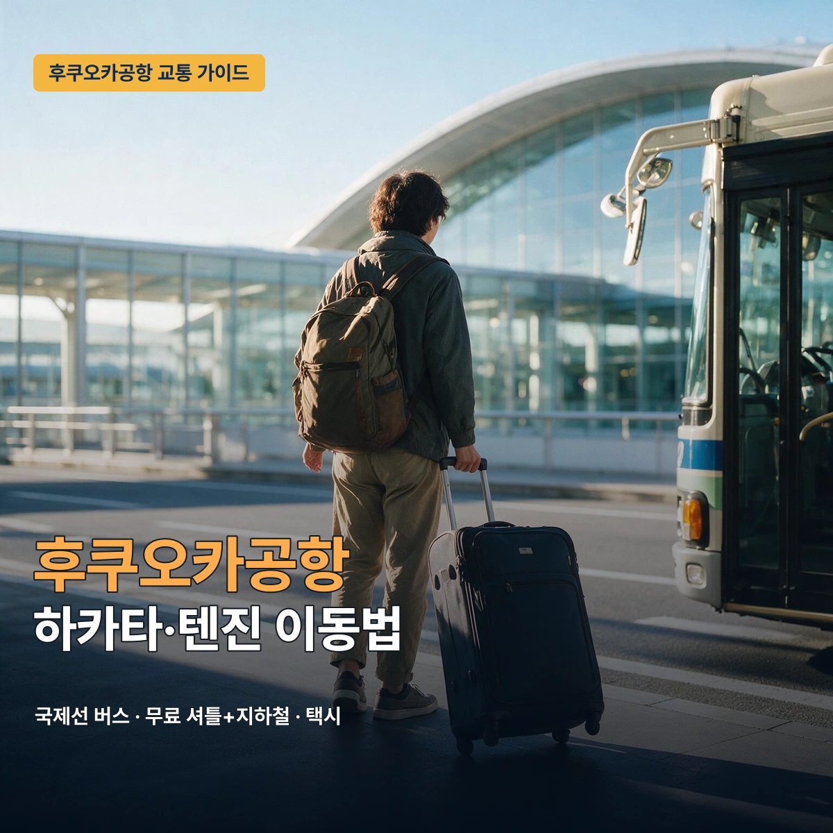 후쿠오카공항 국제선에서 하카타·텐진 가는 법|버스·지하철 선택 가이드