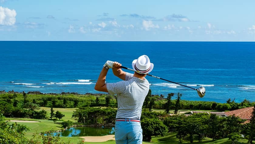 시기라베이 컨트리클럽과 바다가 보이는 코스
