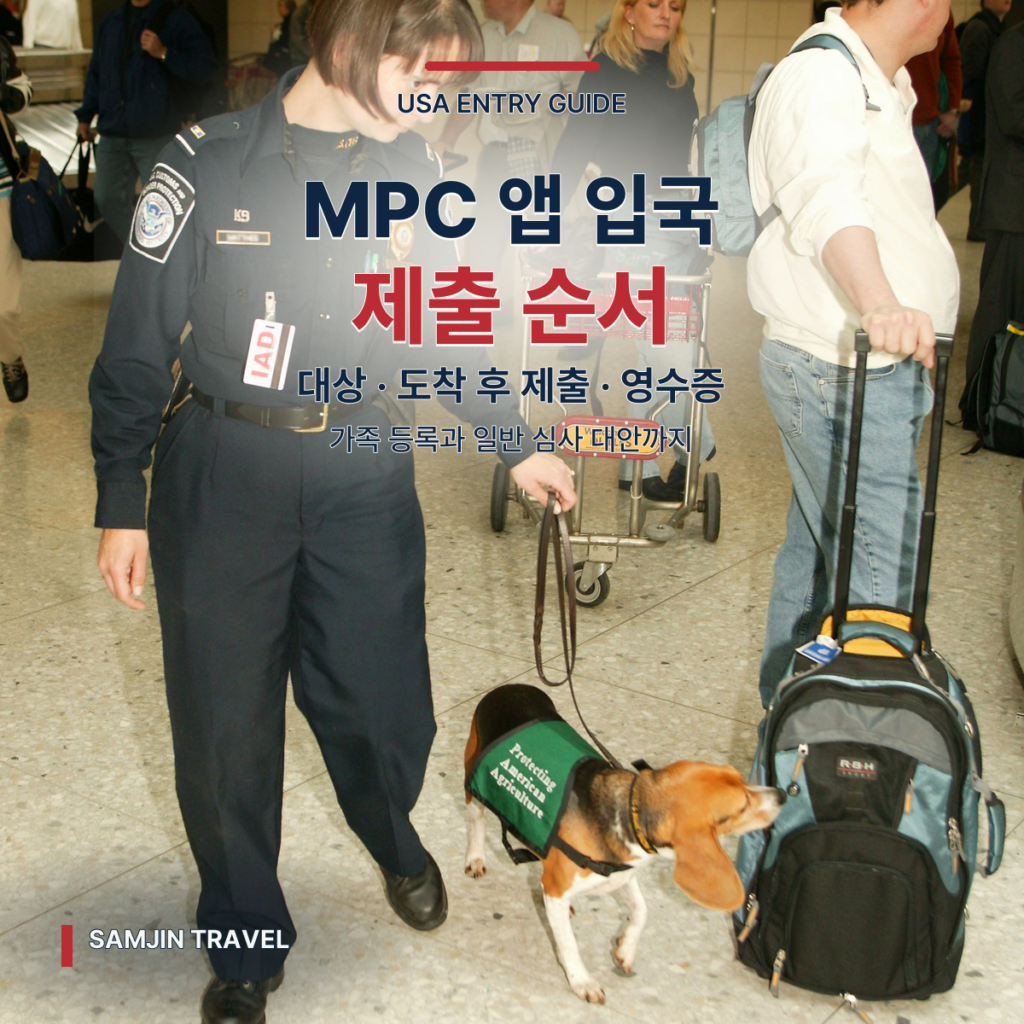미국 입국 MPC 앱 가이드 | 이용 대상·제출 시점·영수증·가족 등록 - thumb